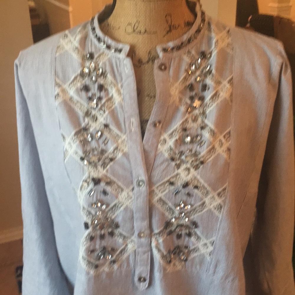 Anthropologie,14, Fun & Fashion dazzle top!